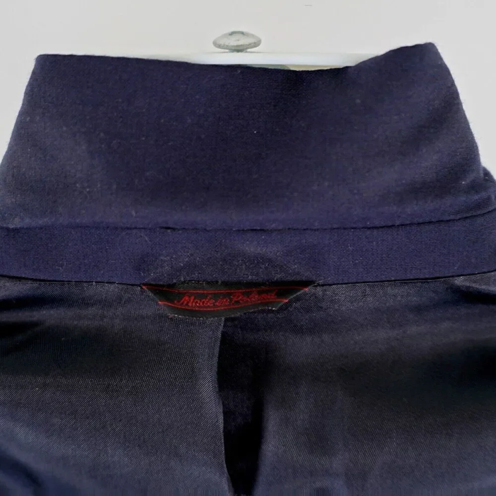 Savile Row Wool Blue 2 Gold Button Blazer 44R‎